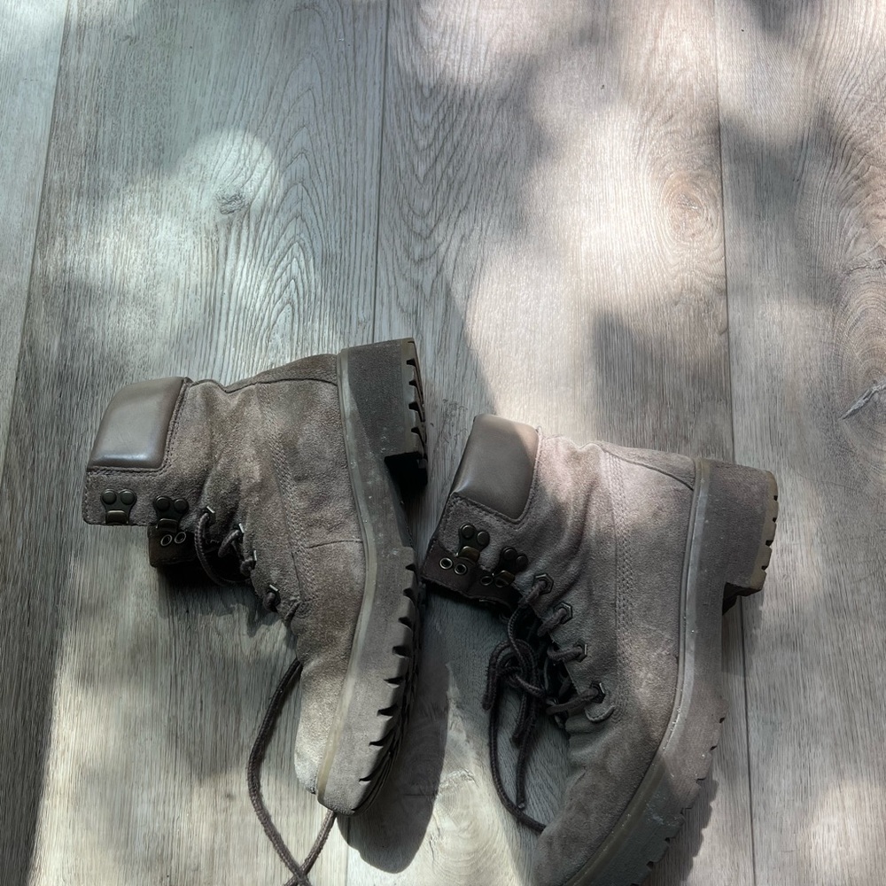 Timberland gray Lace-Up Ankle Boots